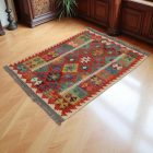 Preproga Kilim Chobi 148x100 ročno tkani Afgan volneni kilim