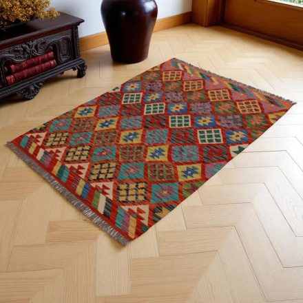 Preproga Kilim Chobi 145x103 ročno tkani Afgan kilim