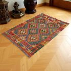 Preproga Kilim Chobi 144x102 ročno tkani Afgan kilim