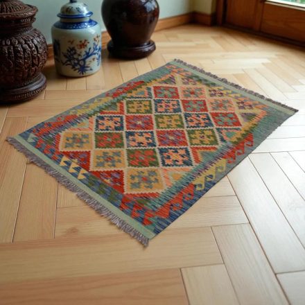 Preproga Kilim Chobi 141x104 ročno tkani Afgan kilim
