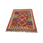 Preproga Kilim Chobi 148x100 ročno tkani Afgan volneni kilim