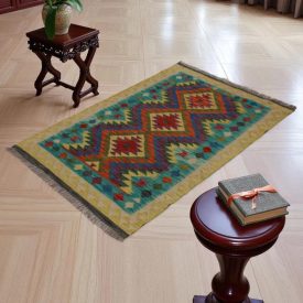 Preproga Kilim Chobi 144x97 ročno tkani Afgan kilim