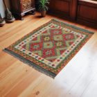 Preproga Kilim Chobi 143x105 ročno tkani Afgan volneni kilim