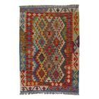 Preproga Kilim Chobi 145x103 ročno tkani Afgan volneni kilim