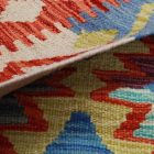 Preproga Kilim Chobi 145x103 ročno tkani Afgan volneni kilim