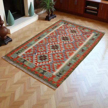 Preproga Kilim Chobi 154x100 ročno tkani Afgan kilim