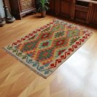 Preproga Kilim Chobi 157x103 ročno tkani Afgan kilim