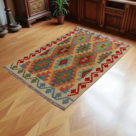 Preproga Kilim Chobi 157x103 ročno tkani Afgan kilim