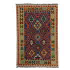 Preproga Kilim Chobi 152x102 ročno tkani Afgan volneni kilim