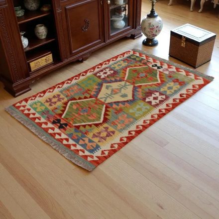 Preproga Kilim Chobi 148x93 ročno tkani Afgan volneni kilim