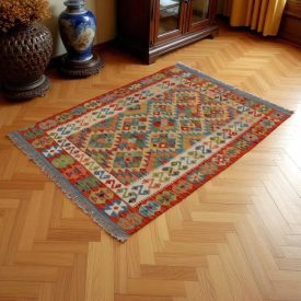 Preproga Kilim Chobi 154x110 ročno tkani Afgan kilim
