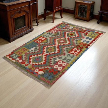 Preproga Kilim Chobi 155x101 ročno tkani Afgan volneni kilim