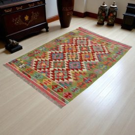 Preproga Kilim Chobi 148x104 ročno tkani Afgan kilim