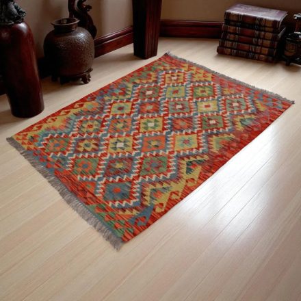 Preproga Kilim Chobi 141x110 ročno tkani Afgan kilim