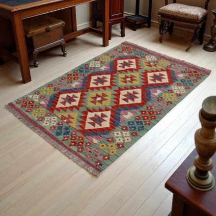 Preproga Kilim Chobi 157x102 ročno tkani Afgan volneni kilim