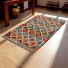 Preproga Kilim Chobi 154x104 ročno tkani Afgan kilim
