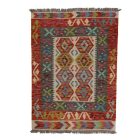 Preproga Kilim Chobi 138x101 ročno tkani Afgan volneni kilim