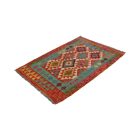Preproga Kilim Chobi 144x98 ročno tkani Afgan volneni kilim