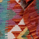 Preproga Kilim Chobi 144x98 ročno tkani Afgan volneni kilim