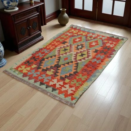 Preproga Kilim Chobi 145x99 ročno tkani Afgan kilim