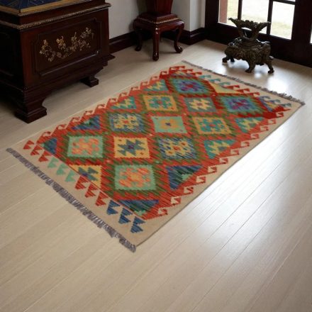 Preproga Kilim Chobi 140x96 ročno tkani Afgan volneni kilim