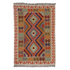 Preproga Kilim Chobi 146x100 ročno tkani Afgan volneni kilim