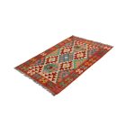Preproga Kilim Chobi 152x97 ročno tkani Afgan volneni kilim