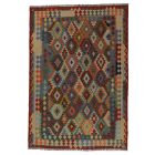 Preproga Kilim Chobi 205x295 ročno tkani Afgan volneni kilim
