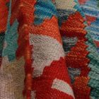 Preproga Kilim Chobi 201x288 ročno tkani Afgan volneni kilim