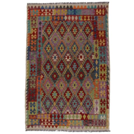 Preproga Kilim Chobi 197x289 ročno tkani Afgan volneni kilim