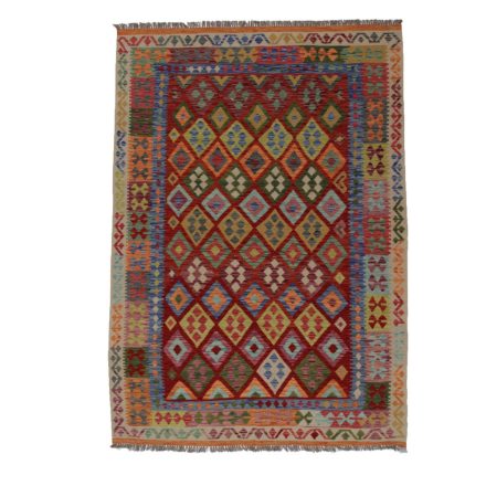 Preproga Kilim Chobi 201x285 ročno tkani Afgan volneni kilim