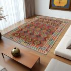 Preproga Kilim Chobi 197x282 ročno tkani Afgan volneni kilim