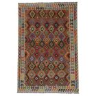 Preproga Kilim Chobi 197x282 ročno tkani Afgan volneni kilim