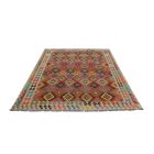 Preproga Kilim Chobi 197x282 ročno tkani Afgan volneni kilim