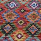 Preproga Kilim Chobi 197x282 ročno tkani Afgan volneni kilim