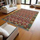 Preproga Kilim Chobi 213x287 ročno tkani Afgan volneni kilim