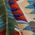 Preproga Kilim Chobi 213x287 ročno tkani Afgan volneni kilim