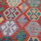 Preproga Kilim Chobi 203x292 ročno tkani Afgan volneni kilim
