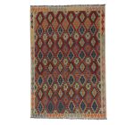 Preproga Kilim Chobi 203x296 ročno tkani Afgan volneni kilim