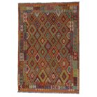 Preproga Kilim Chobi 205x287 ročno tkani Afgan volneni kilim
