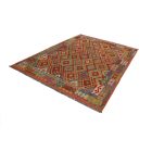 Preproga Kilim Chobi 205x287 ročno tkani Afgan volneni kilim