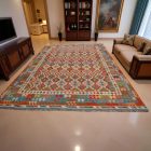 Preproga Kilim Chobi 301x484 ročno tkani Afgan volneni kilim