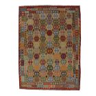 Preproga Kilim Chobi 259x350 ročno tkani Afgan volneni kilim