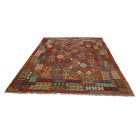Preproga Kilim Chobi 246x350 ročno tkani Afgan volneni kilim