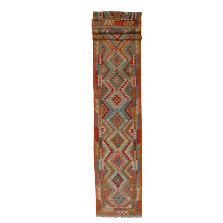 Preproga Kilim Chobi 90x292 ročno tkani Afgan kilim