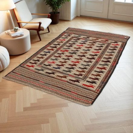 Nomadska preproga Kilim Adarskan 129x200 ročno tkana stenska preproga Kelim