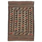 Nomadska preproga Kilim Adarskan 129x200 ročno tkana stenska preproga Kelim
