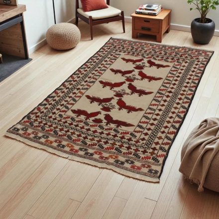 Nomadska preproga Kilim Adarskan 117x188 ročno tkana stenska preproga Kelim