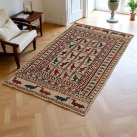   Nomadska preproga Kilim Adarskan 130x193 ročno tkana stenska preproga Kelim
