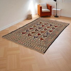   Nomadska preproga Kilim Adarskan 120x205 ročno tkana stenska preproga Kelim